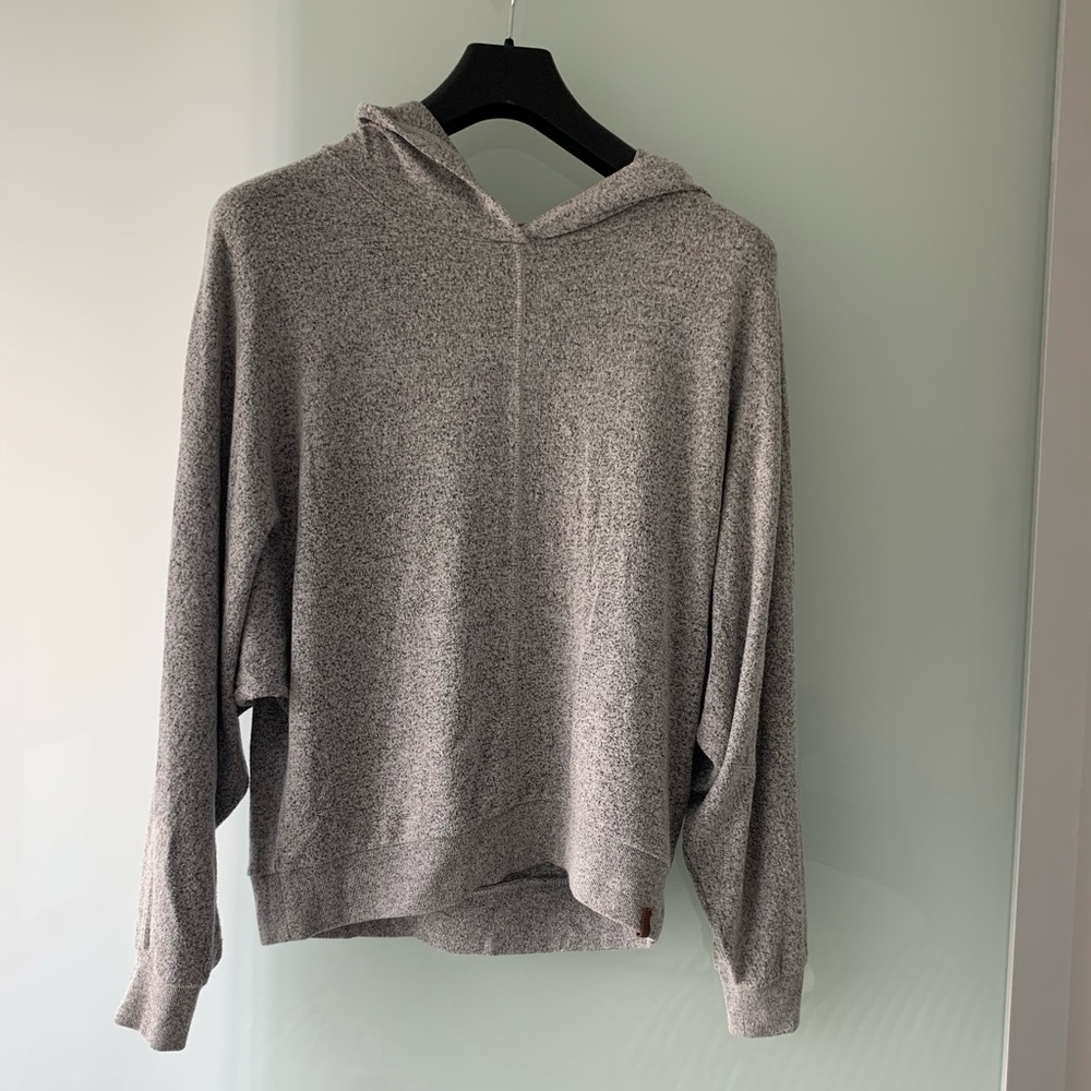 Roots salt & pepper stretch sweater Small
